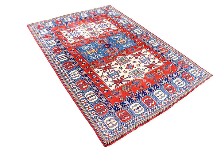 Orange Red Shirvan 5' x 7' 3 - No. 57792 - ALRUG Rug Store