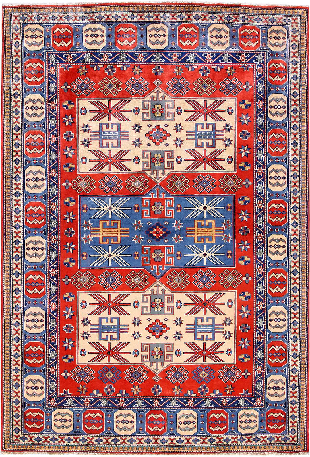 Orange Red Shirvan 5' x 7' 3 - No. 57792 - ALRUG Rug Store