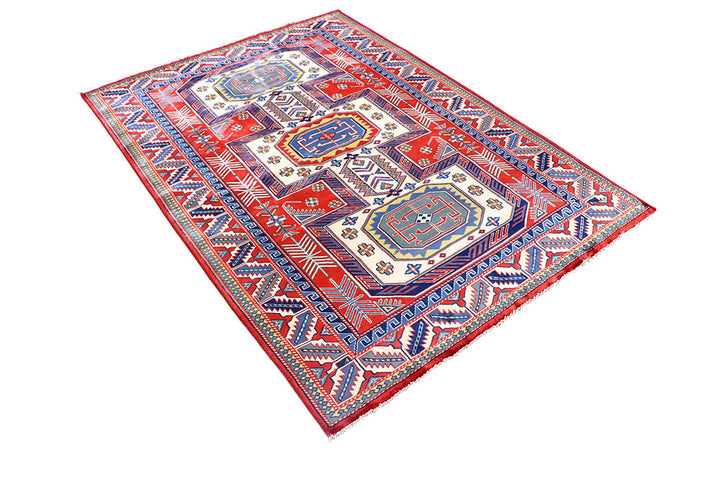 Orange Red Shirvan 4' 6 x 6' 4 - No. 57794 - ALRUG Rug Store