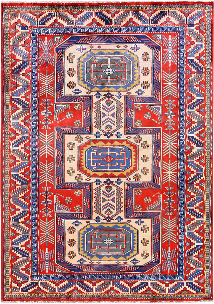 Orange Red Shirvan 4' 6 x 6' 4 - No. 57794 - ALRUG Rug Store