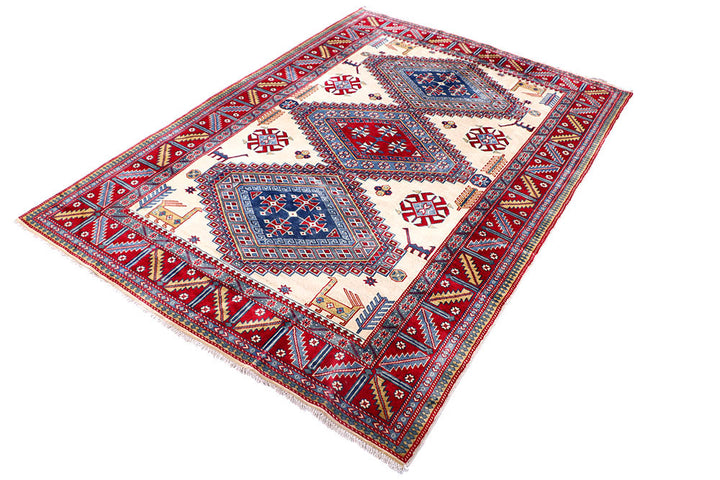 Blanched Almond Shirvan 5' 2 x 7' 4 - No. 57797 - ALRUG Rug Store