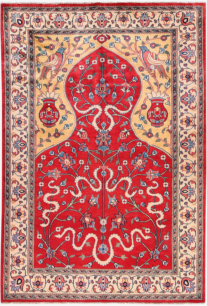 Crimson Prayer 4' 2 x 6' 1 - No. 57800 - ALRUG Rug Store