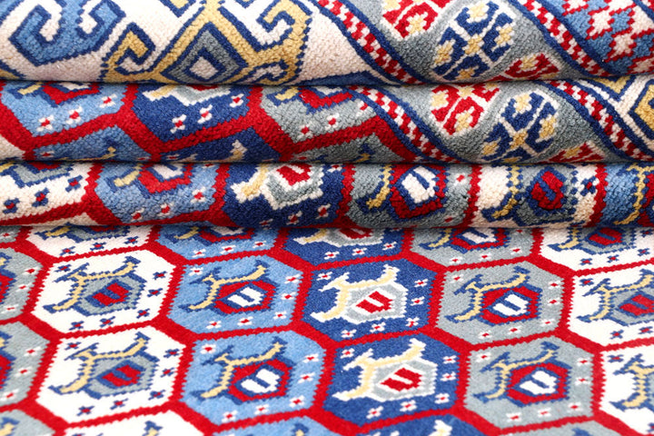 Multi Colored Shirvan 5' 6 x 6' 10 - No. 57806 - ALRUG Rug Store