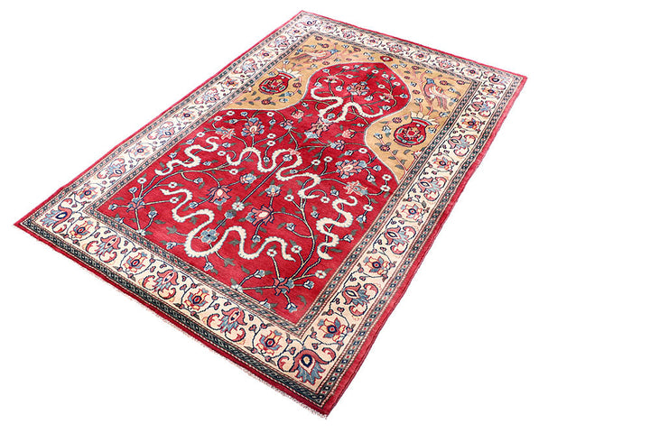 Crimson Prayer 4' 2 x 6' 3 - No. 57807 - ALRUG Rug Store