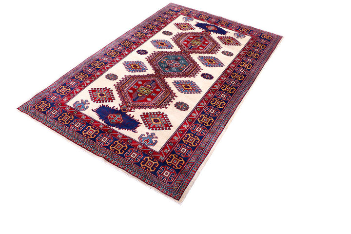 Blanched Almond Shirvan 4' 6 x 7' - No. 57809 - ALRUG Rug Store