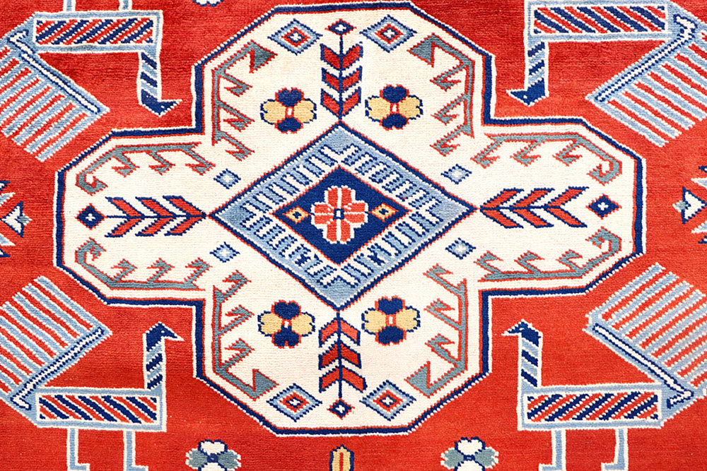 Orange Red Shirvan 6' 4 x 8' 1 - No. 57811 - ALRUG Rug Store