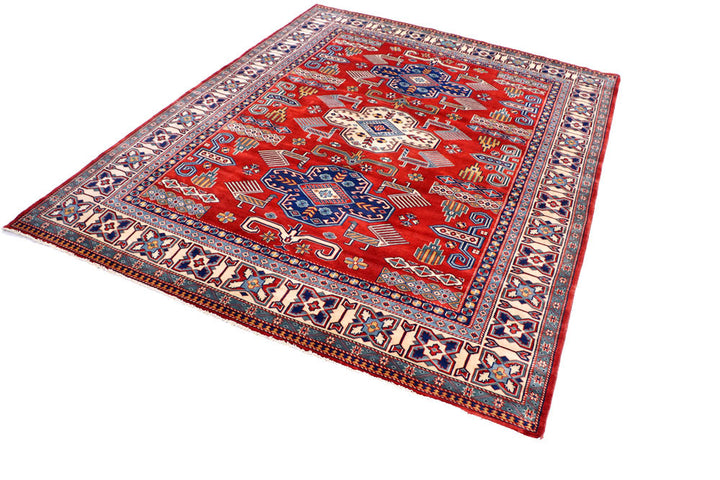 Orange Red Shirvan 6' 4 x 8' 1 - No. 57811 - ALRUG Rug Store