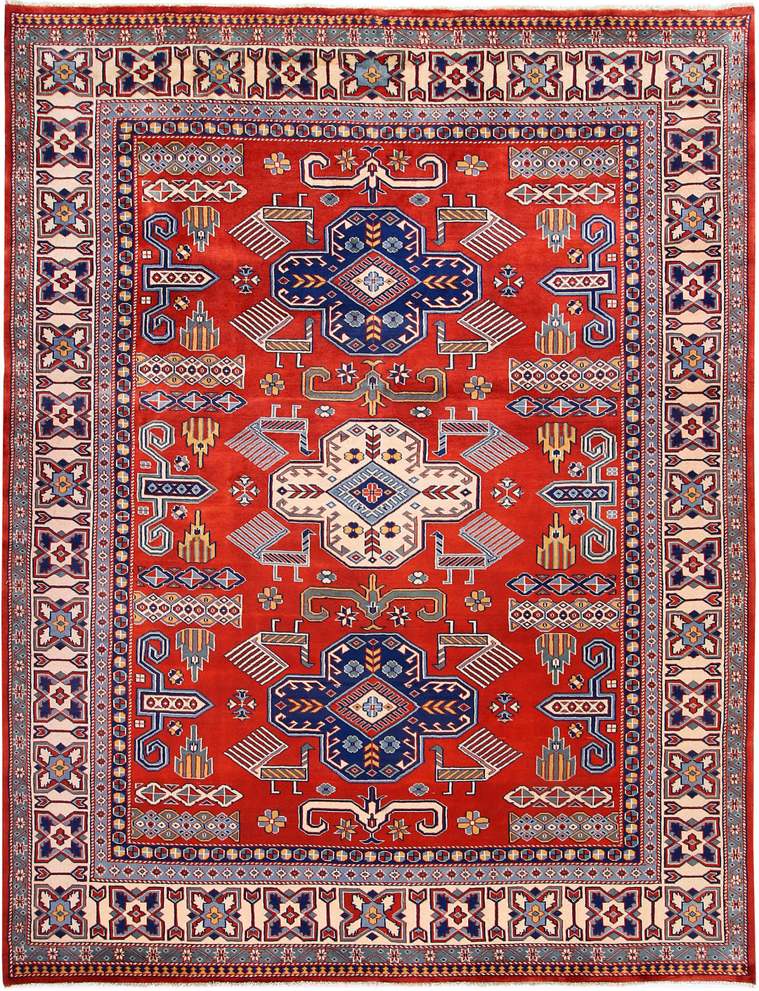 Orange Red Shirvan 6' 4 x 8' 1 - No. 57811 - ALRUG Rug Store