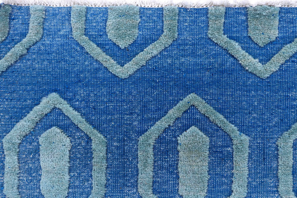 Dodger Blue Barjasta 6' x 9' 2 - No. 57822 - ALRUG Rug Store