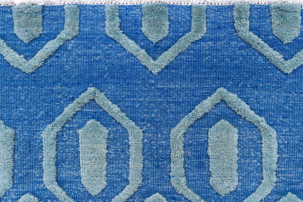 Dodger Blue Barjasta 6' x 9' 2 - No. 57822 - ALRUG Rug Store