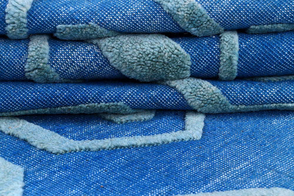 Dodger Blue Barjasta 6' x 9' 2 - No. 57822 - ALRUG Rug Store