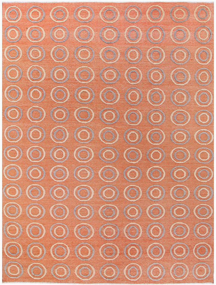 Light Salmon Barjasta 9' x 11' 10 - No. 57825 - ALRUG Rug Store