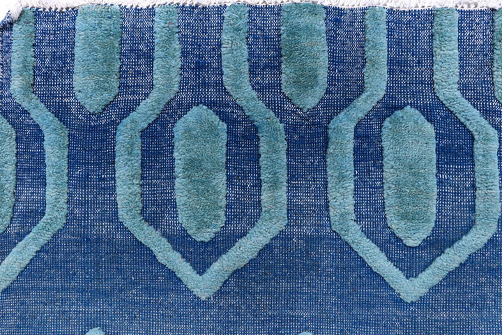 Royal Blue Barjasta 8' 10 x 11' 9 - No. 57826 - ALRUG Rug Store