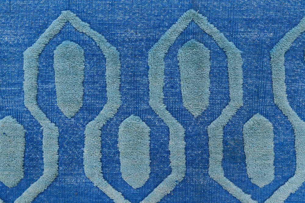 Royal Blue Barjasta 8' 10 x 11' 9 - No. 57826 - ALRUG Rug Store