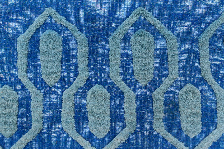 Royal Blue Barjasta 8' 10 x 11' 9 - No. 57826 - ALRUG Rug Store