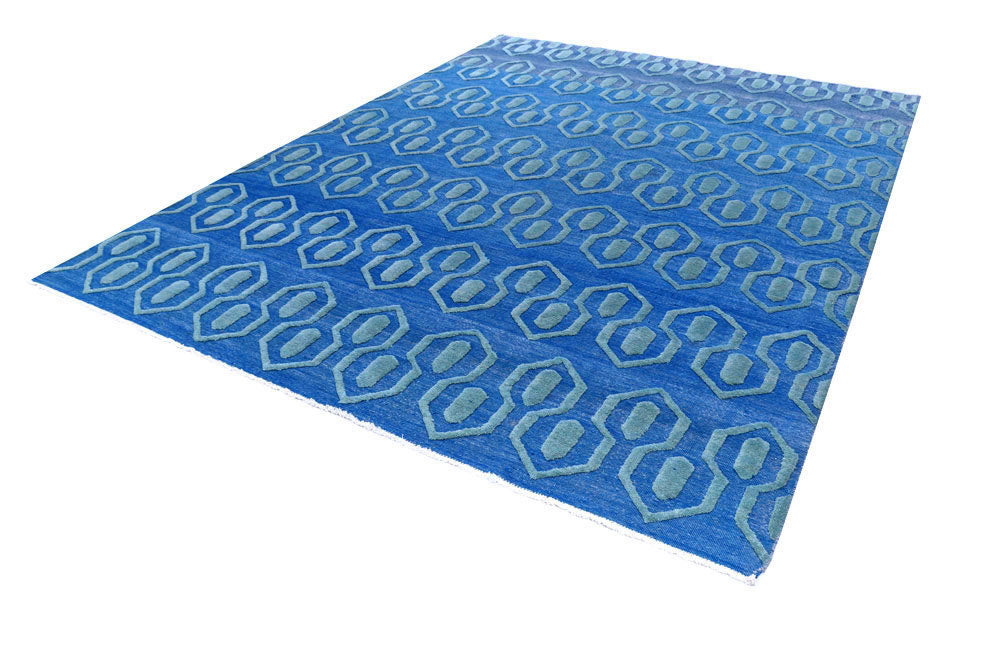 Royal Blue Barjasta 8' 10 x 11' 9 - No. 57826 - ALRUG Rug Store