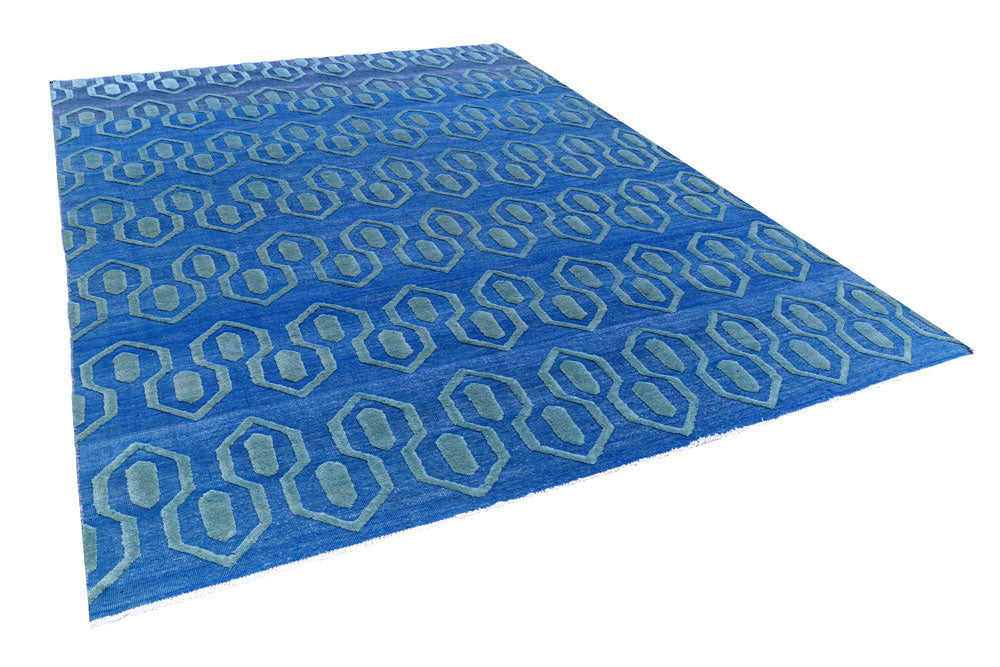 Royal Blue Barjasta 8' 10 x 11' 9 - No. 57826 - ALRUG Rug Store