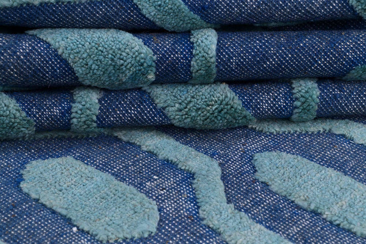 Steel Blue Barjasta 8' x 9' 8 - No. 57831 - ALRUG Rug Store