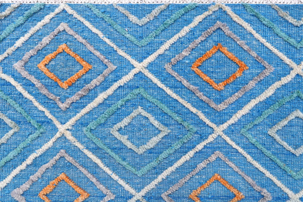 Cornflower Blue Barjasta 8' x 10' 4 - No. 57837 - ALRUG Rug Store