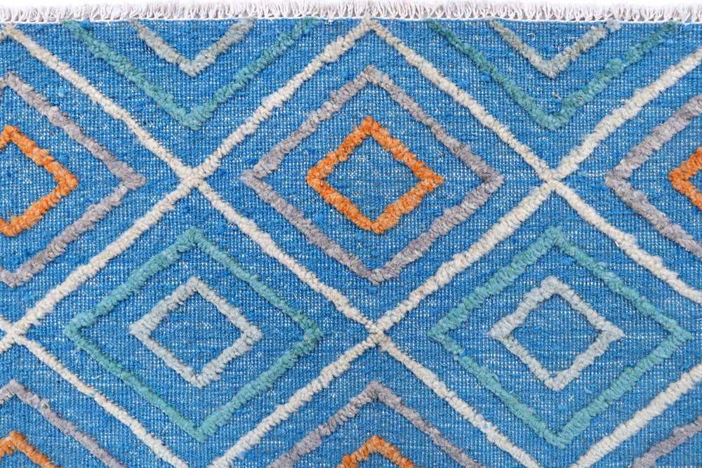 Cornflower Blue Barjasta 8' x 10' 4 - No. 57837 - ALRUG Rug Store