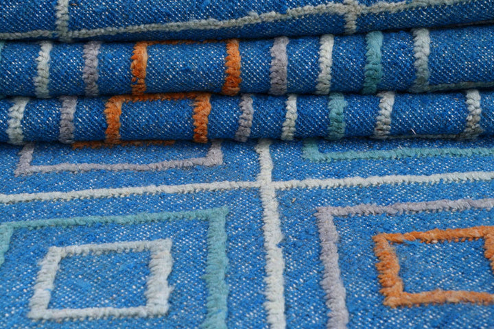 Cornflower Blue Barjasta 8' x 10' 4 - No. 57837 - ALRUG Rug Store