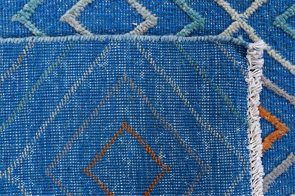 Cornflower Blue Barjasta 8' x 10' 4 - No. 57837 - ALRUG Rug Store