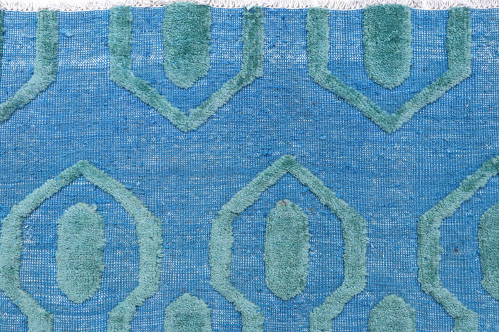 Cornflower Blue Barjasta 8' 11 x 11' 10 - No. 57838 - ALRUG Rug Store