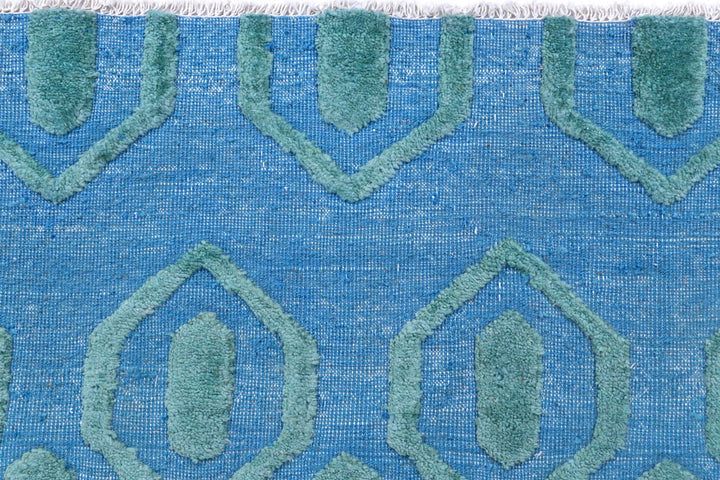 Cornflower Blue Barjasta 8' 11 x 11' 10 - No. 57838 - ALRUG Rug Store