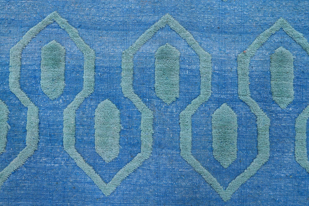 Cornflower Blue Barjasta 8' 11 x 11' 10 - No. 57838 - ALRUG Rug Store