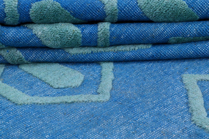 Cornflower Blue Barjasta 8' 11 x 11' 10 - No. 57838 - ALRUG Rug Store