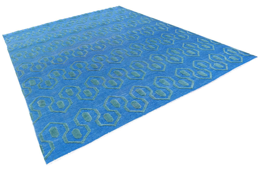 Cornflower Blue Barjasta 8' 11 x 11' 10 - No. 57838 - ALRUG Rug Store