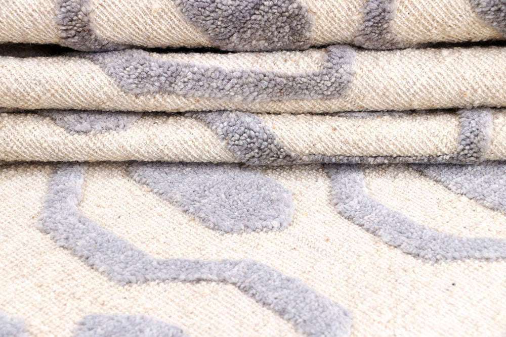 Antique White Barjasta 8' x 10' 2 - No. 57842 - ALRUG Rug Store