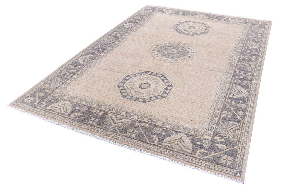 Blanched Almond Oushak 6' x 8' 8 - No. 57859 - ALRUG Rug Store