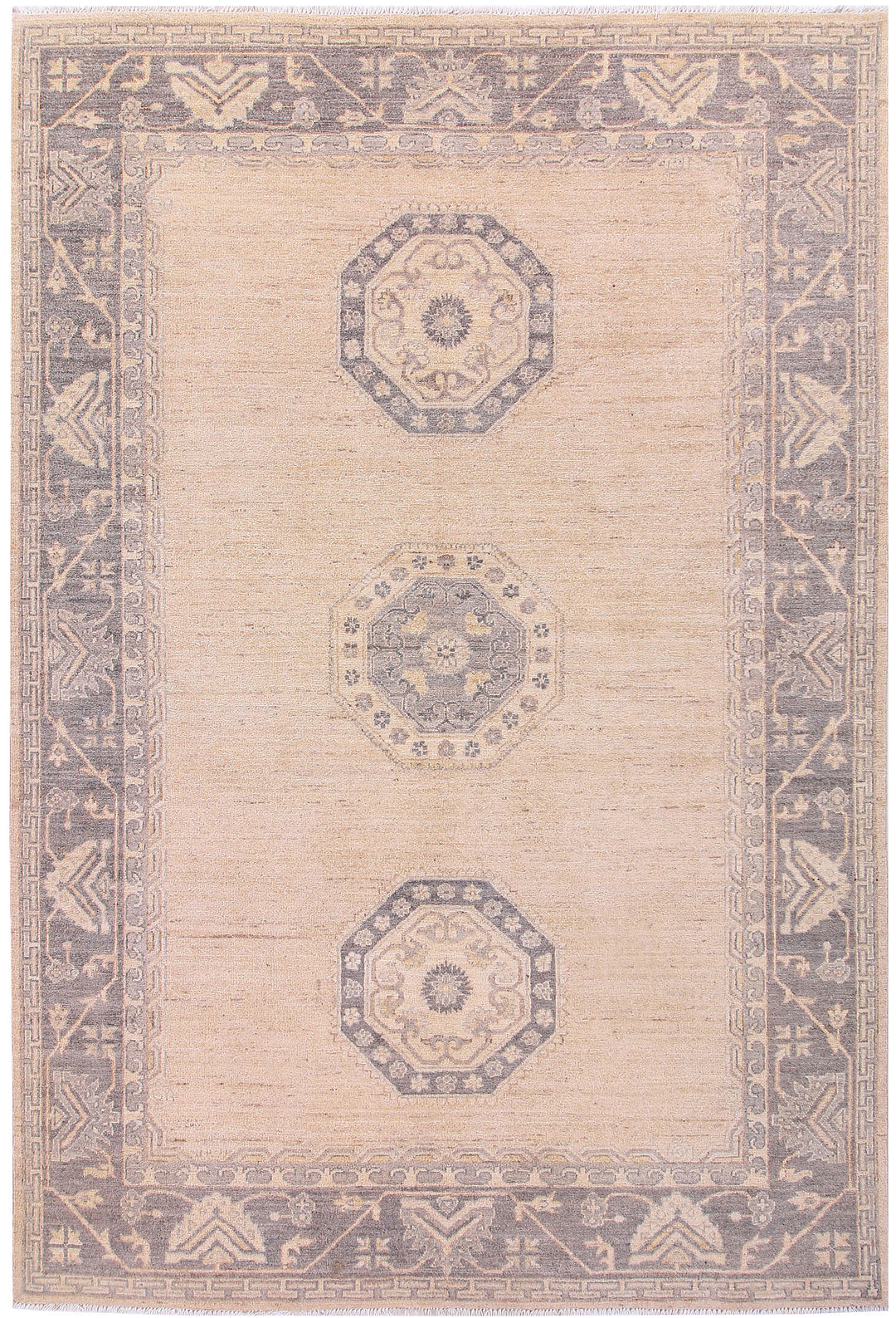 Blanched Almond Oushak 6' x 8' 8 - No. 57859 - ALRUG Rug Store
