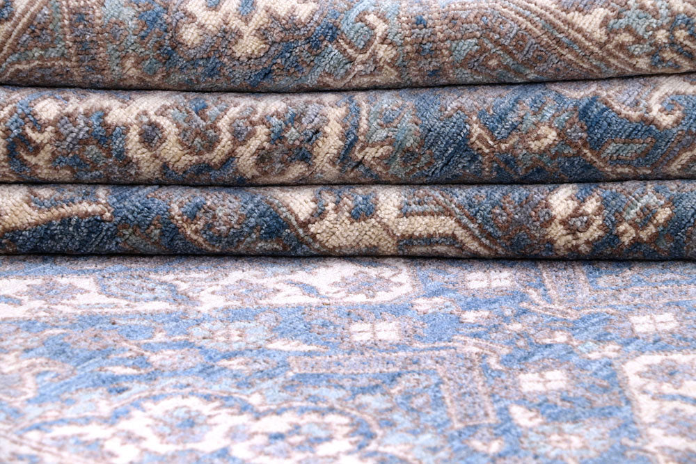 Steel Blue Oushak 5' 6 x 7' 7 - No. 57865 - ALRUG Rug Store