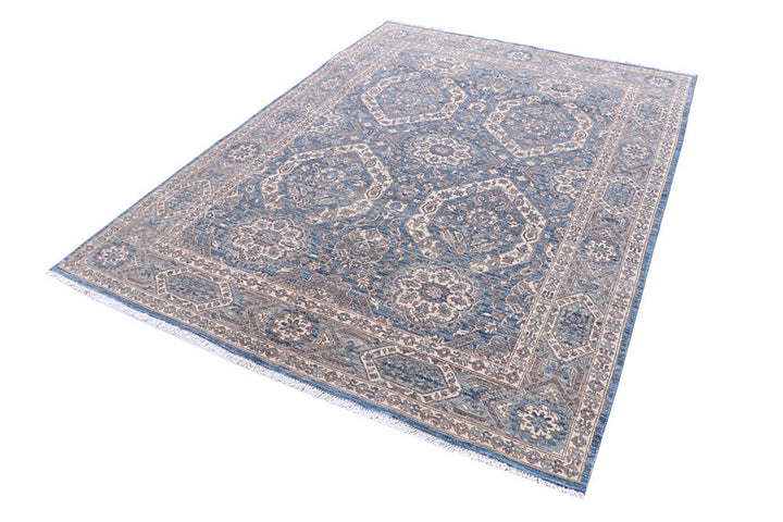 Steel Blue Oushak 5' 6 x 7' 7 - No. 57865 - ALRUG Rug Store