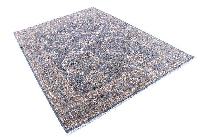 Steel Blue Oushak 5' 6 x 7' 7 - No. 57865 - ALRUG Rug Store