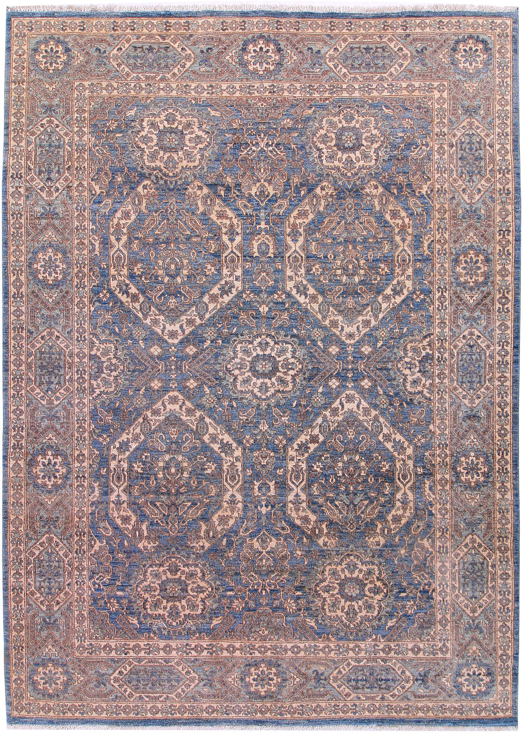 Steel Blue Oushak 5' 6 x 7' 7 - No. 57865 - ALRUG Rug Store