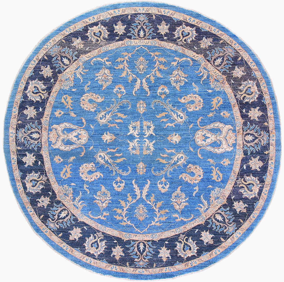 Dodger Blue Ziegler 7' 10 x 7' 10 - No. 57954 - ALRUG Rug Store