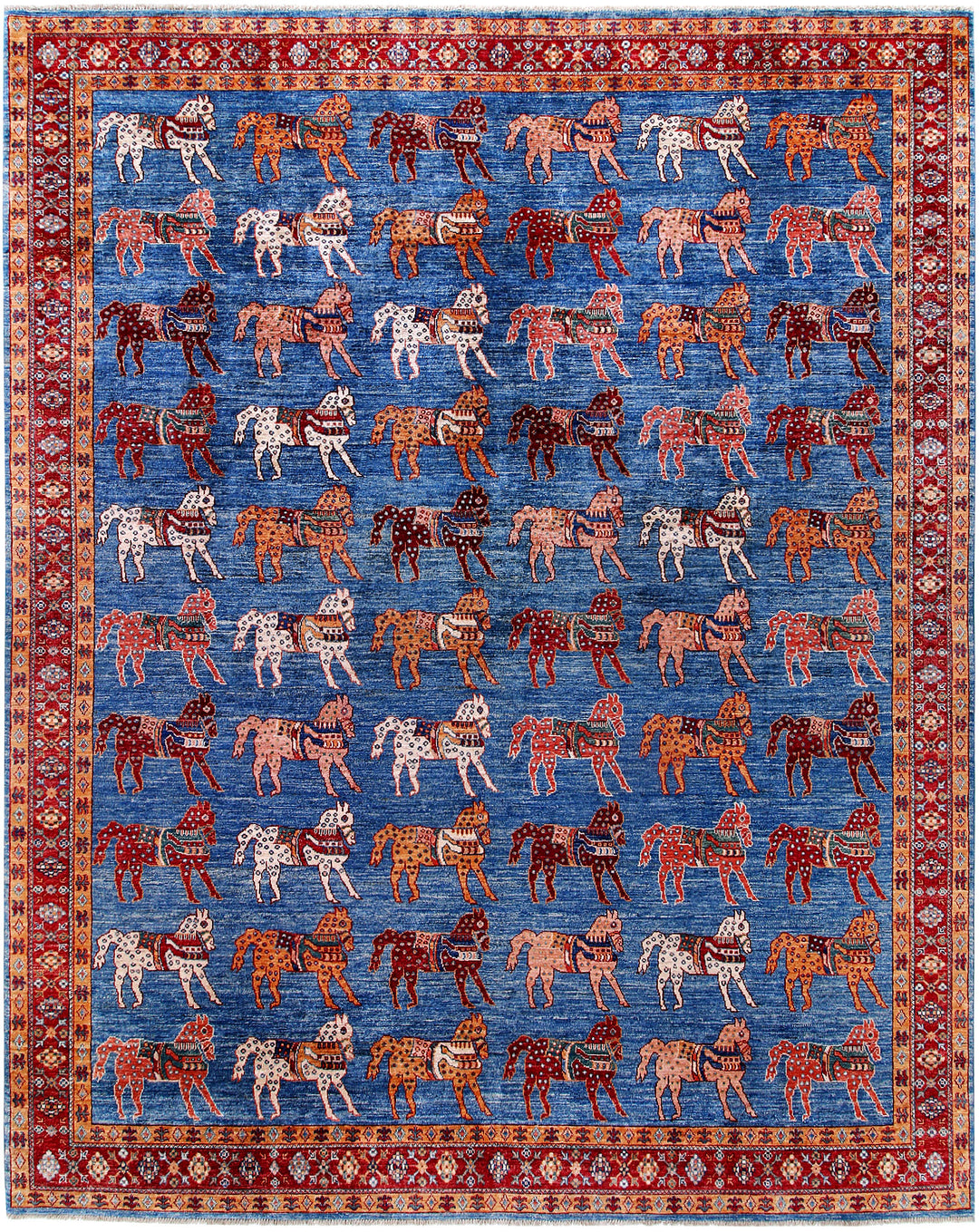 Dodger Blue Pictorial 8' x 10' 2 - No. 57957 - ALRUG Rug Store