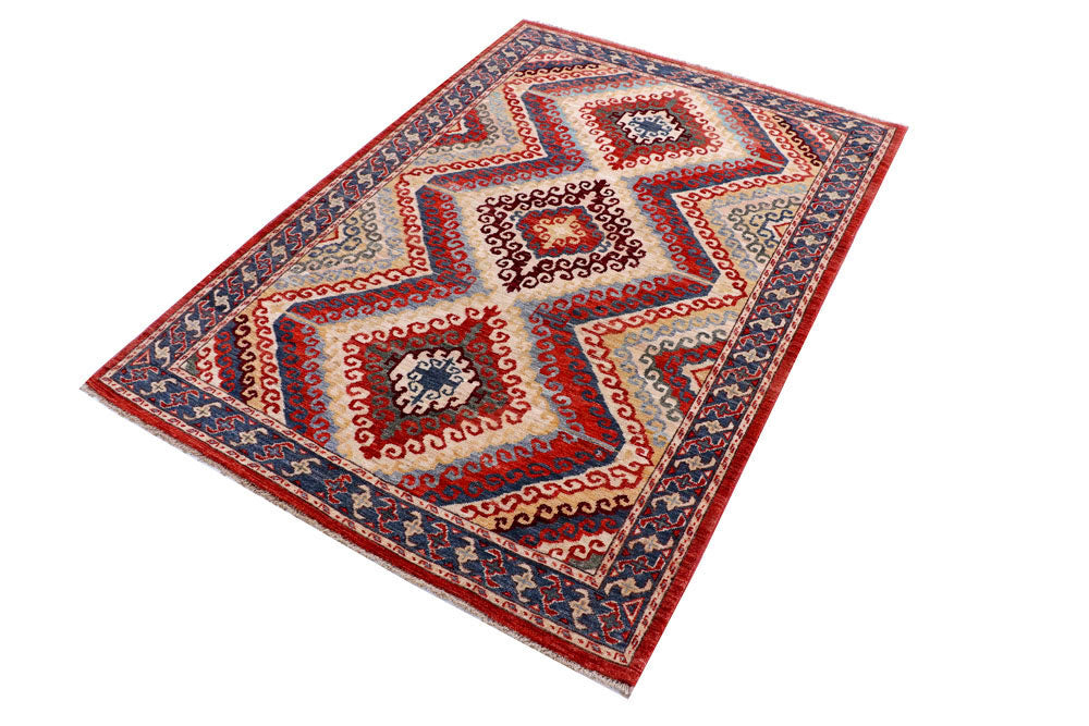 Multi Colored Kazak 4' 1 x 5' 11 - No. 58053 - ALRUG Rug Store
