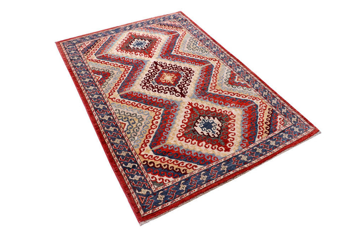 Multi Colored Kazak 4' 1 x 5' 11 - No. 58053 - ALRUG Rug Store