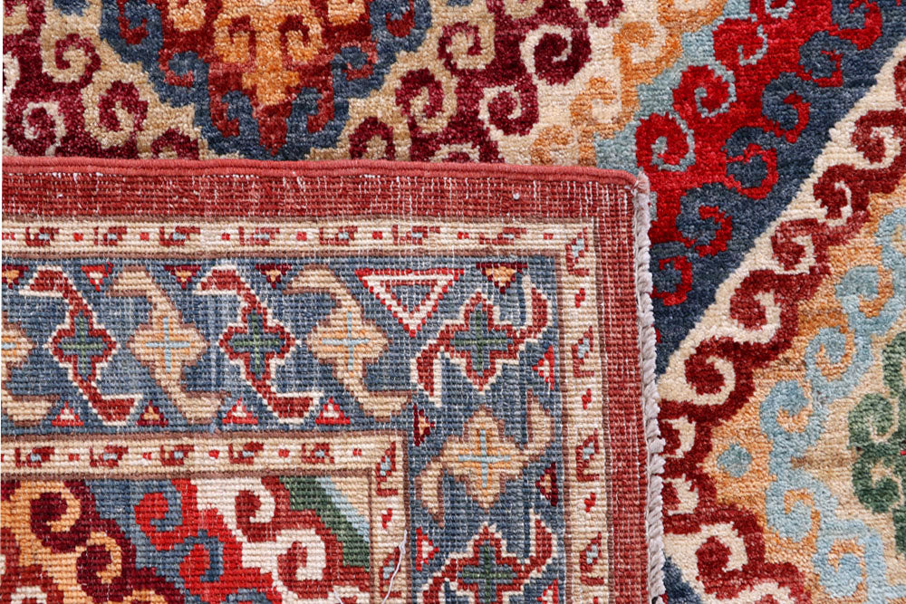 Multi Colored Kazak 4' x 6' - No. 58055 - ALRUG Rug Store