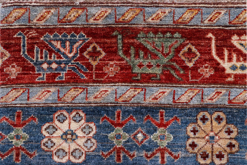 Multi Colored Kazak 3' 11 x 6' 1 - No. 58056 - ALRUG Rug Store