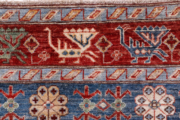 Multi Colored Kazak 3' 11 x 6' 1 - No. 58056 - ALRUG Rug Store