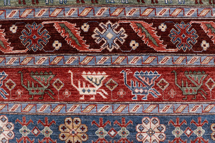Multi Colored Kazak 3' 11 x 6' 1 - No. 58056 - ALRUG Rug Store