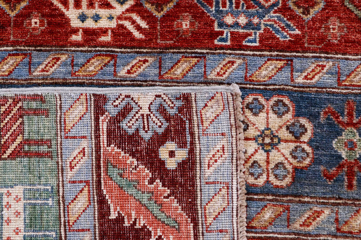 Multi Colored Kazak 3' 11 x 6' 1 - No. 58056 - ALRUG Rug Store