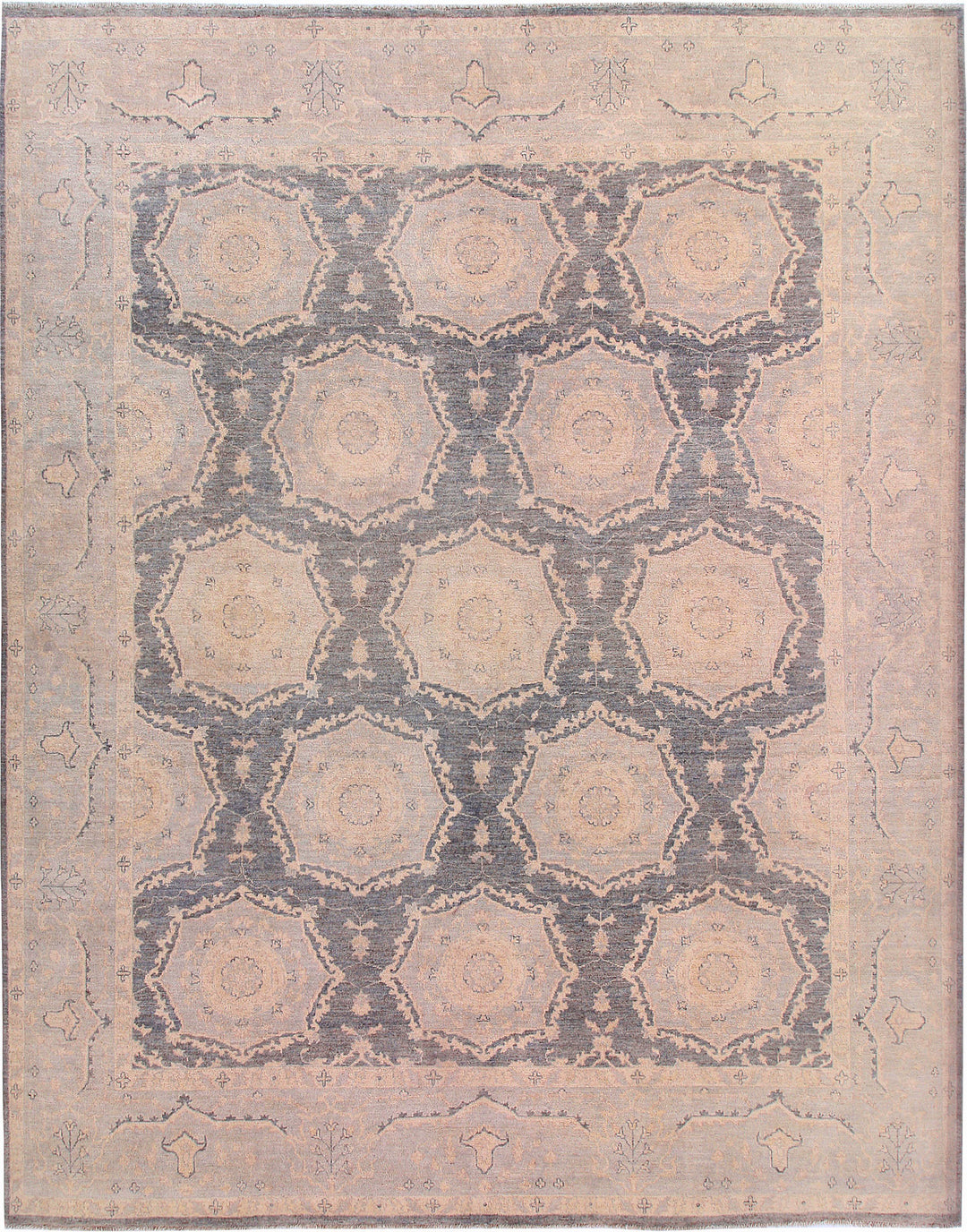 Dark Grey Oushak 9' 2 x 11' 8 - No. 58066 - ALRUG Rug Store