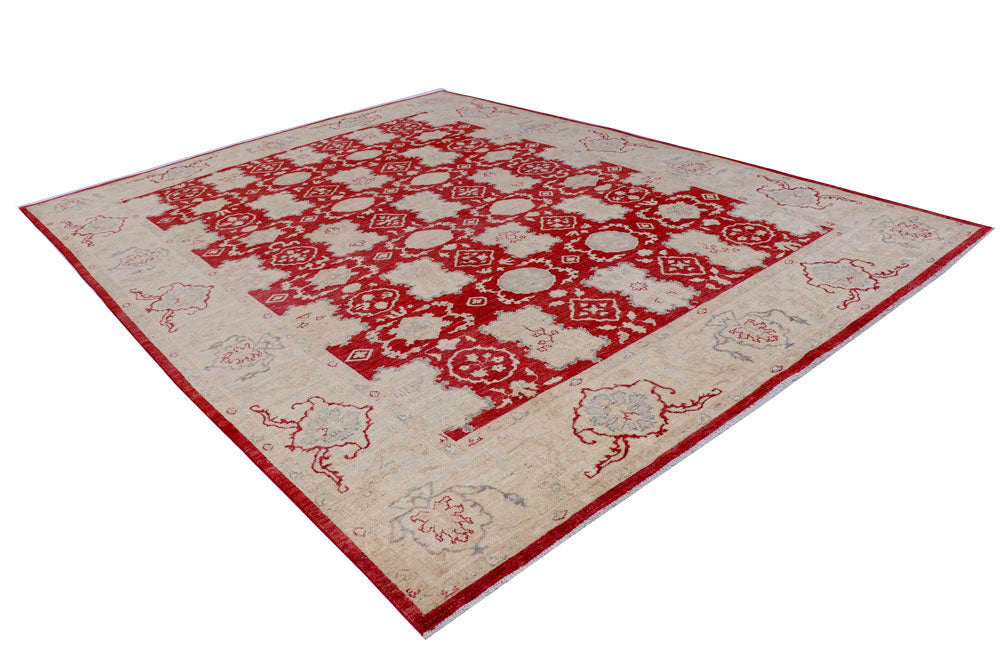 Firebrick Oushak 8' 10 x 11' 9 - No. 58067 - ALRUG Rug Store