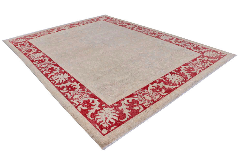 Tan Oushak 8' 10 x 11' 9 - No. 58069 - ALRUG Rug Store